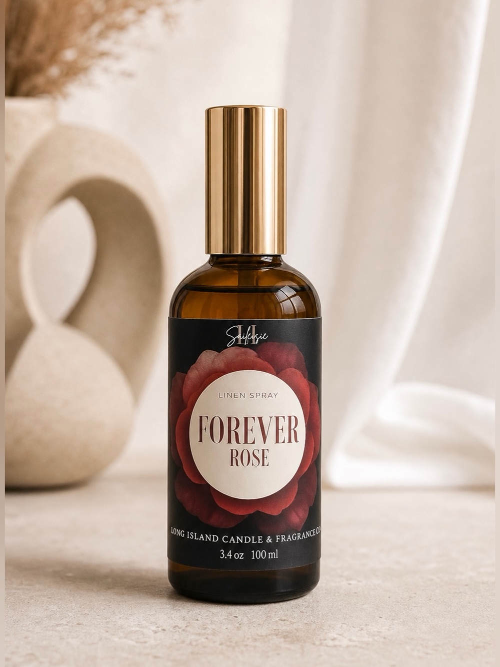 Forever Rose Room & Linen Spray, 3.4oz (100ml) - Luxurious Rose Scent